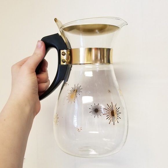 Vintage Pyrex Golden Starburst Coffee 